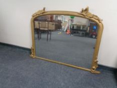 A Victorian gilt framed overmantel mirror CONDITION REPORT: 140cm by 99cm.