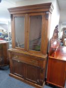 A Victorian mahogany bookcase