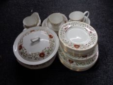 Seventy four pieces of Wedgwood Susie Cooper Mariposa tea and dinner china