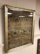 A George III sampler dated 1784, 45 cm x 36 cm, framed.