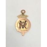 A 9ct gold enamelled Royal Victoria Infirmary Relay Race medal CONDITION REPORT: 7.