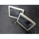 Four Elo touch screen monitors