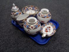 A tray of eight pieces of Spode china