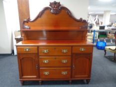 A Victorian mahogany sideboard