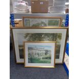 A framed Dipuall gilt framed print - Country scene,