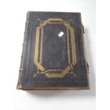 A 19th century leather bound family bible.