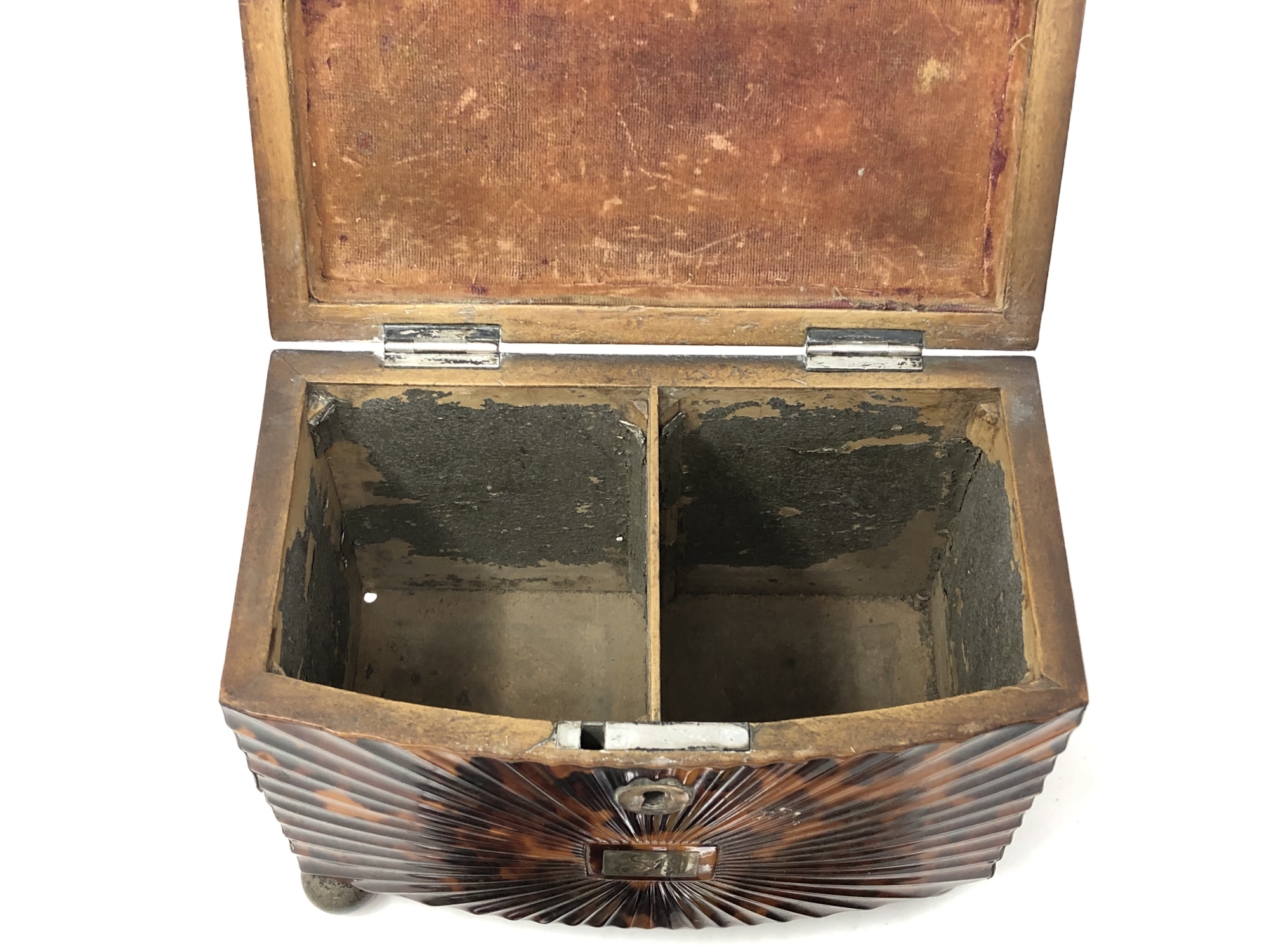A Regency tortoiseshell tea caddy, circa 1820, - Image 6 of 6