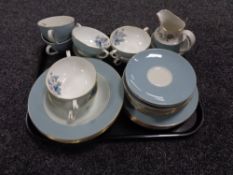 A tray of twenty nine pieces Royal Worcester woodland tea and dinner china