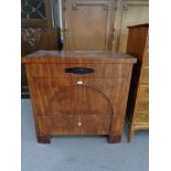 A late 19th century mahogany three drawer chest