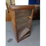 A set of mahogany and pine open shelves