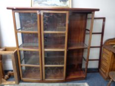 A 20th century Skovby triple door display cabinet (a/f)