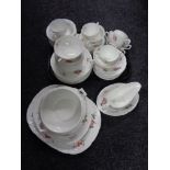 Seventy five pieces of Coalport Caughley Sprays tea and dinner china