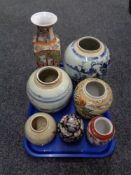 Antique and later Chinese temple jars and ginger jars,