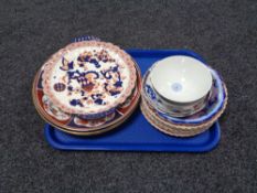 A tray of Oriental plates