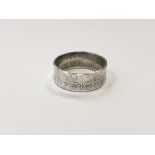 A large 1915 half crown ring,