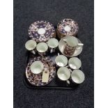 A tray of thirty four pieces of Royal Vale Imari lustre tea china CONDITION REPORT: