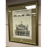 A colour print entitled Theatre & Opera