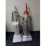 A Hoover vacuum, Electrolux vacuum, small set of aluminium steps,