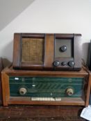 Two 20th century valve radios by Philips and Harson