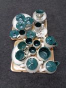 A extensive Denby Greenwheat oven proof tea and dinner service