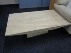 A Barker & Stonehouse cream granite coffee table