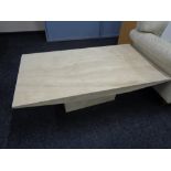 A Barker & Stonehouse cream granite coffee table