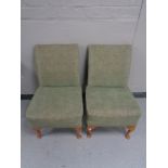 A pair of mid 20th century bedroom chairs