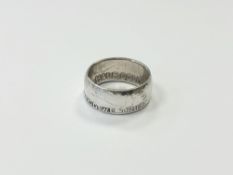 A United States half dollar 1963 ring,