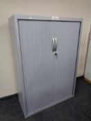 A J G Group metal shutter door stationery cabinet with keys,