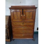 A 19th century mahogany cocktail chest