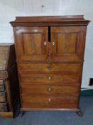 A 19th century mahogany cocktail chest