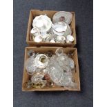 Two boxes of glass,