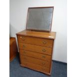 A Stag five drawer dressing chest
