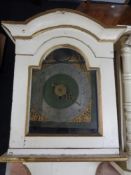 An antique Danish wall clock by Jensen in a painted case