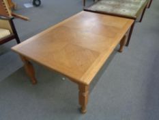 A Danish oak rectangular coffee table