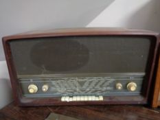 A 20th century teak cased Bang & Olufsen valve radio