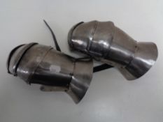 A pair of reproduction knights gauntlets