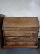 A 19th century oak bureau