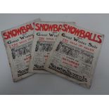 Seven 1914 Snow Balls winter sales catalogues