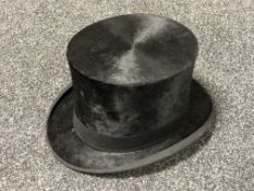 A vintage top hat by Linoln Bennett of Bond Street