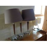 Nine contemporary table lamps (9)