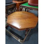 An Edwardian mahogany low table CONDITION REPORT: 84cm across and 46cm high.