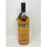 One bottle - Ciclon premium Bacardi Gold rum, 750 ml, sealed with retail tag.