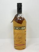 One bottle - Ciclon premium Bacardi Gold rum, 750 ml, sealed with retail tag.