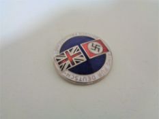 WWII enamel badge - Britisch Freundschaft