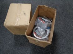 Two boxes of Hilti firestop collars and sealant