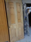 Four pine interior panel doors