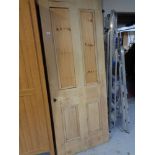 Four pine interior panel doors