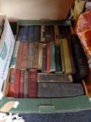 A box of antique and later books,