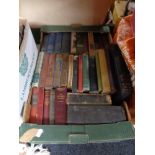 A box of antique and later books,